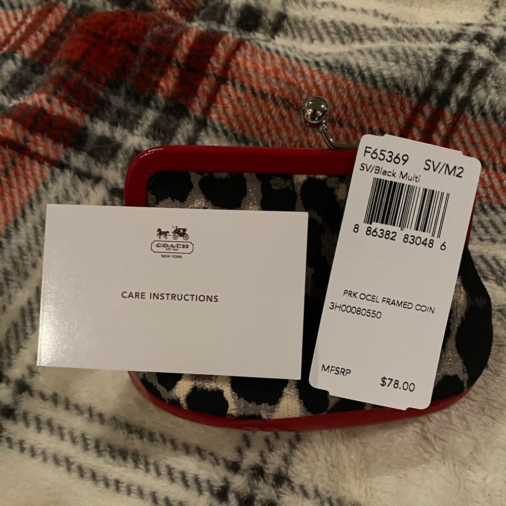 Genuine NWT Coach Parker Set Ocelot/Red - Picture 10 of 10